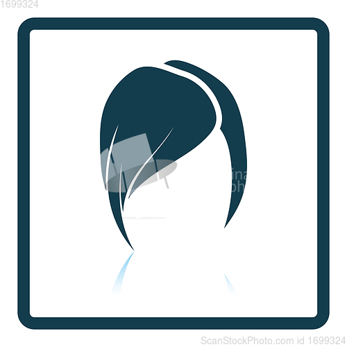 Image of Lady\'s hairstyle icon