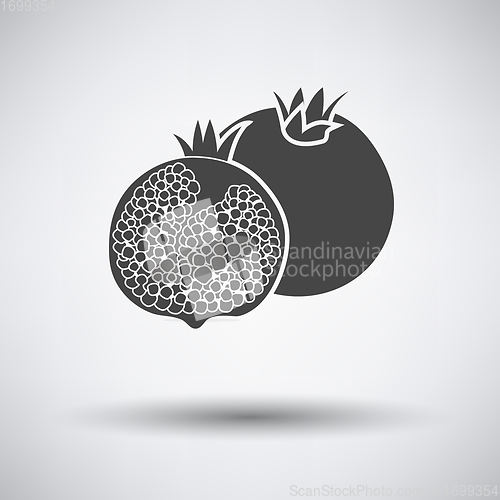 Image of Pomegranate icon on gray background