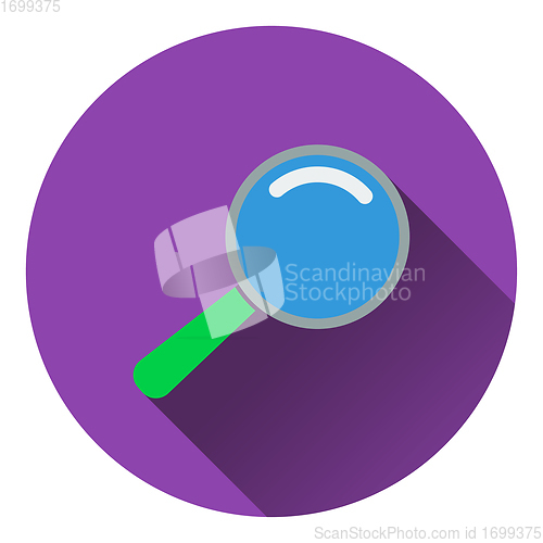 Image of Flat design icon of magnifier in ui colors