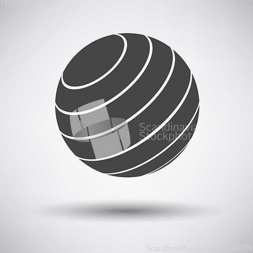 Image of Fitness rubber ball icon