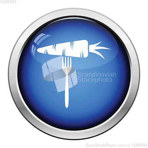 Image of Diet carrot on fork icon