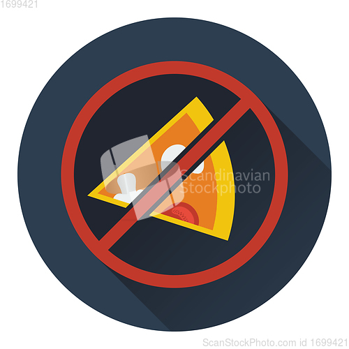 Image of Prohibited pizza icon