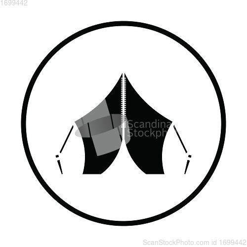 Image of Touristic tent icon