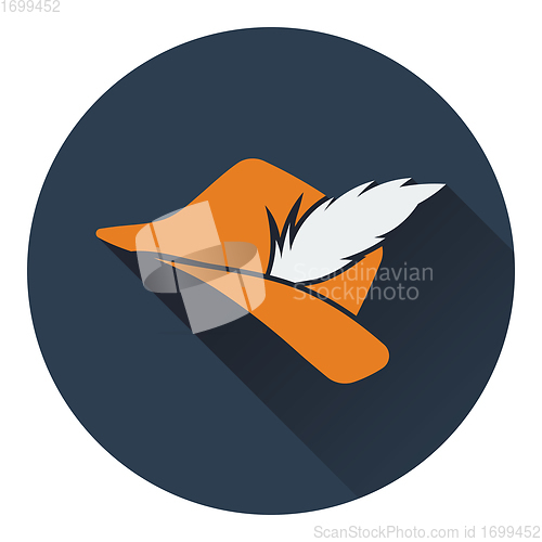 Image of Icon of hunter hat with feather