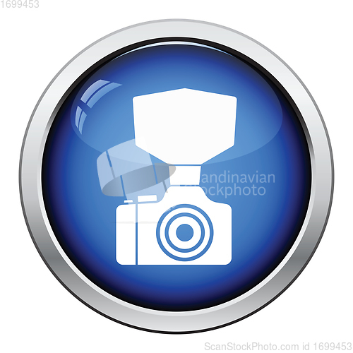 Image of Camera with fashion flash icon