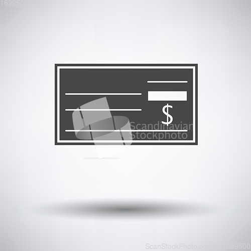 Image of Bank check icon