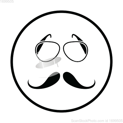 Image of Glasses and mustache icon