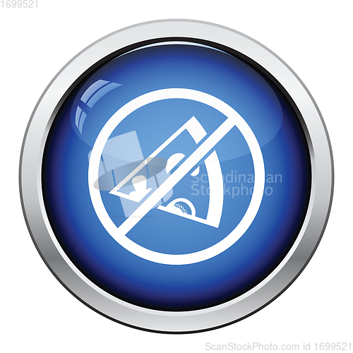 Image of Prohibited pizza icon