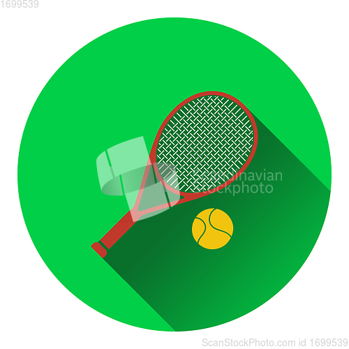 Image of Icon of Tennis rocket and ball 