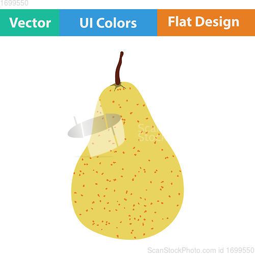 Image of Flat design icon of Pear