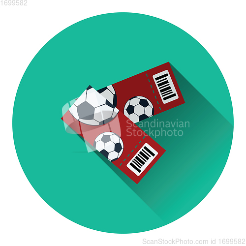 Image of Two football tickets icon