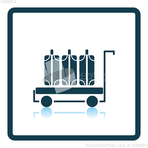 Image of Luggage cart icon