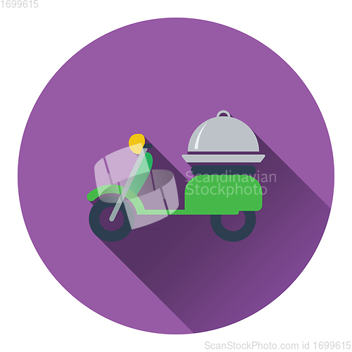 Image of Delivering motorcycle icon