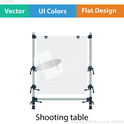 Image of Icon of table for object photography