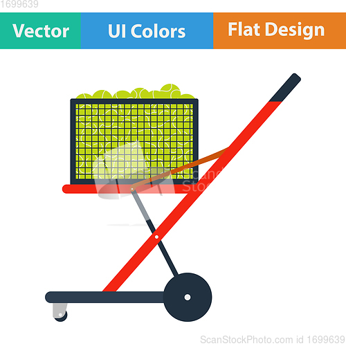 Image of Tennis cart ball icon