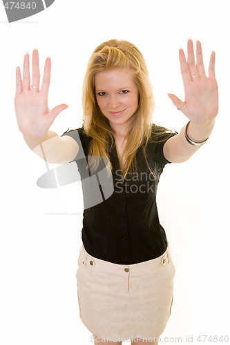 Image of Hand signal stop
