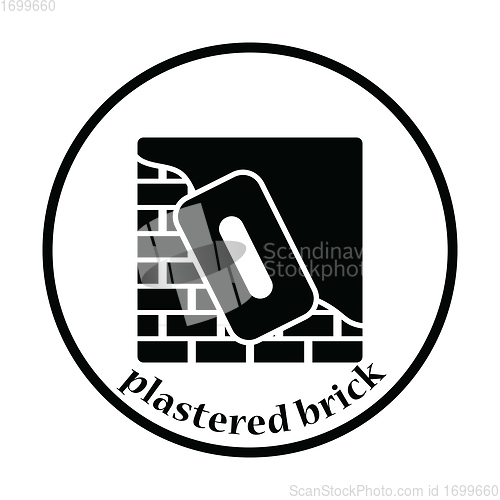 Image of Icon of plastered brick wall 