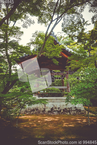 Image of Bell pavilion in Kinkaku-ji temple, Kyoto, Japan
