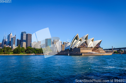 Image of Sydney city center and Opera House, Australia