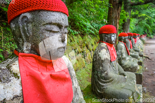 Image of Narabi Jizo statues, Nikko, Japan