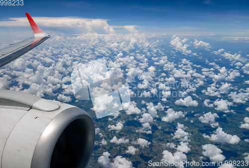 Image of cloudscape sky view