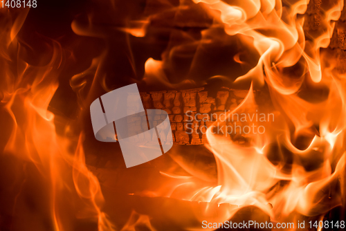Image of fireplace close up