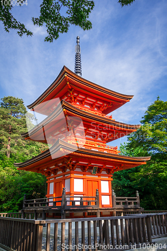 Image of Pagoda at the kiyomizu-dera temple, Kyoto, Japan