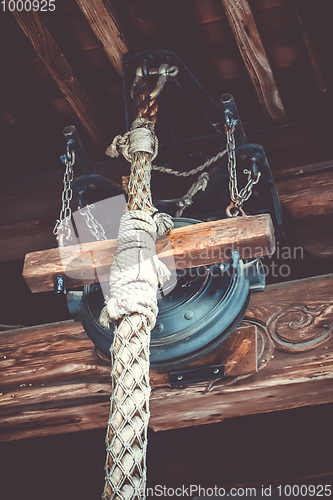 Image of gong detail in Kinkaku-ji temple, Kyoto, Japan