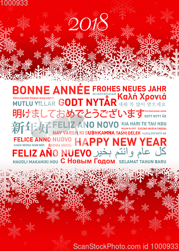 Image of Happy new year card from all the world