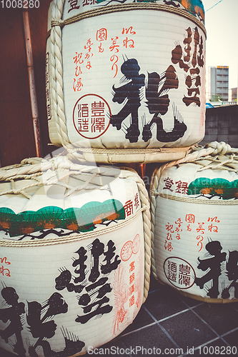 Image of Kazaridaru barrels in Kyoto, Japan