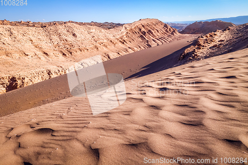 Image of Sand dunes in Valle de la Luna, San Pedro de Atacama, Chile