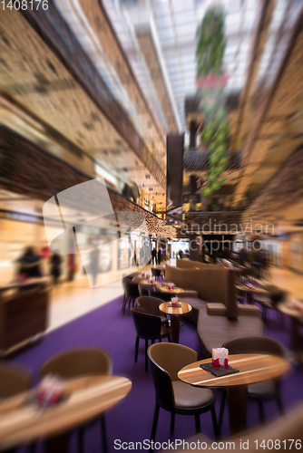 Image of Abstract blur of beautiful luxury shopping mall