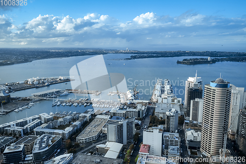 Image of Auckland aerial view, New Zealand