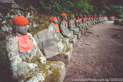 Image of Narabi Jizo statues, Nikko, Japan