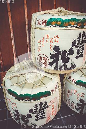 Image of Kazaridaru barrels in Kyoto, Japan