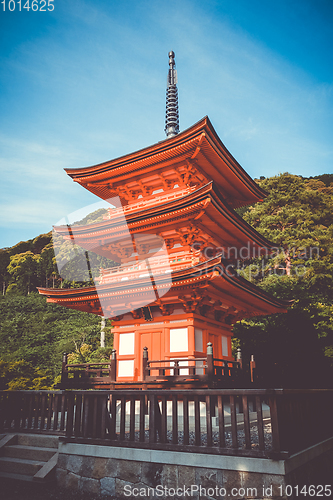 Image of Pagoda at the kiyomizu-dera temple, Kyoto, Japan