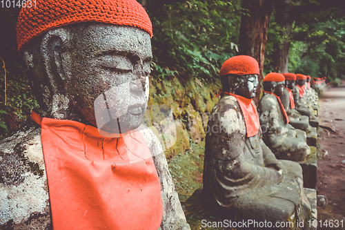 Image of Narabi Jizo statues, Nikko, Japan