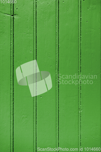 Image of Old wood board painted green