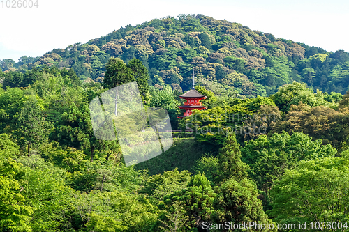 Image of Pagoda at the kiyomizu-dera temple, Kyoto, Japan