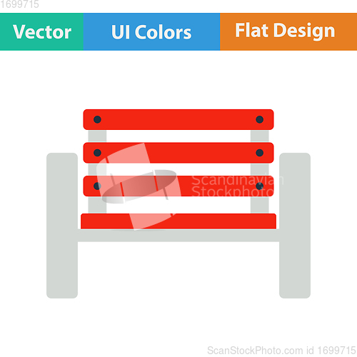 Image of Tennis player bench icon