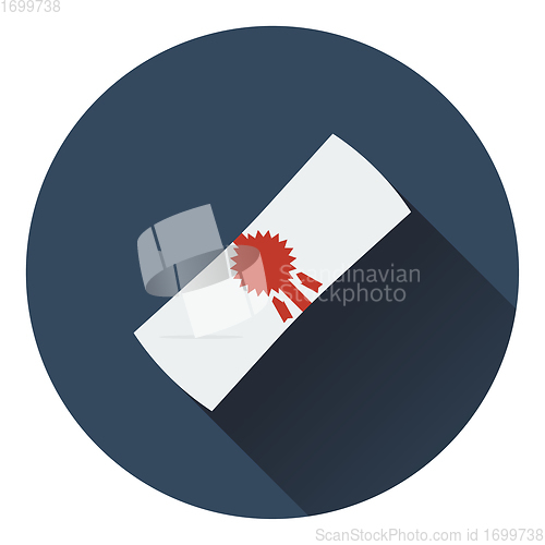 Image of Flat design icon of Diploma in ui colors