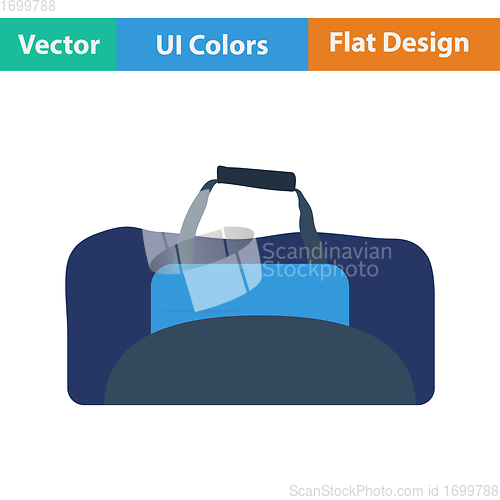 Image of Flat design icon of Fitness bag