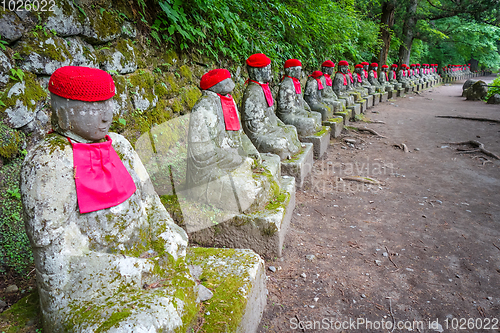 Image of Narabi Jizo statues, Nikko, Japan