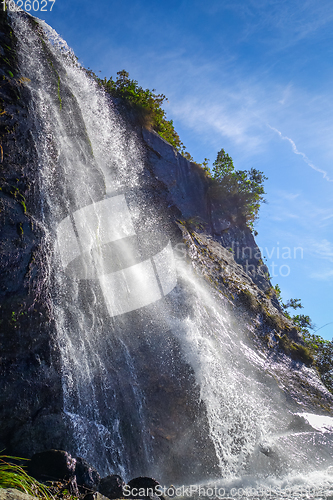 Image of Franz Josef glacier waterfalls, New Zealand