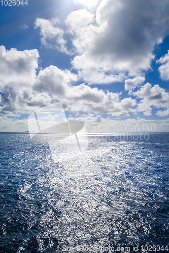 Image of Pacific ocean seascape, New Zealand