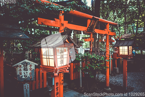 Image of Nonomiya Shrine temple, Kyoto, Japan