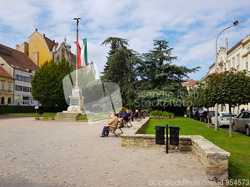 Image of Central park in Sopron