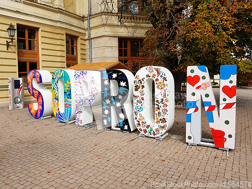 Image of Decorative sign Sopron, Hungary