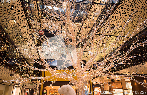 Image of Glowing white tree