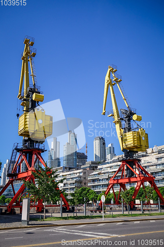 Image of Construction crane, Puerto Madero, Buenos Aires